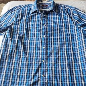 UNTUCKit Blue Casual Button Down Shirt